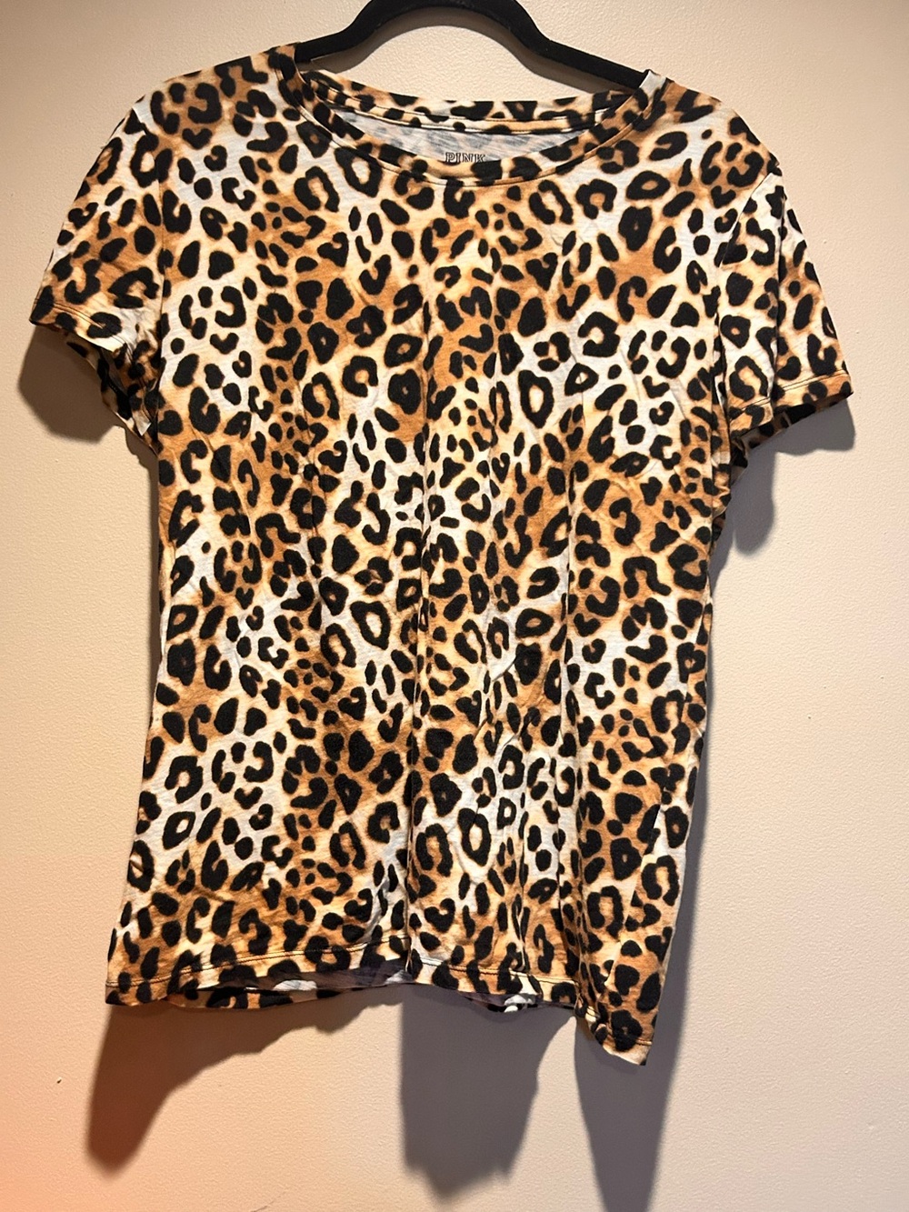 Victoria's Secret PINK Leopard Print  Tee Shirt